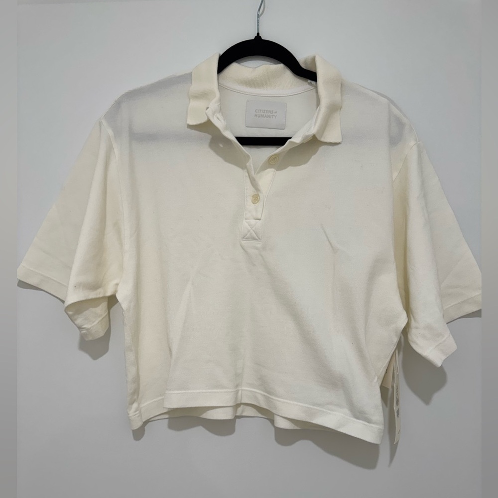 NWT Citizens Of Humanity Off-White Polo Shirt